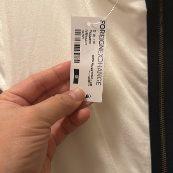 Foreign Exchange peplum zipper top - Picture 3 of 4